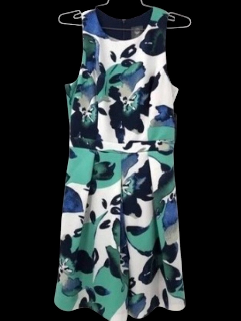Vince Camuto Floral Fit & Flare Dress Size 6 NWT Country Club Garden Party - Picture 2 of 7